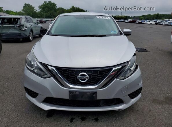 3N1AB7AP4JL663095 2018 NISSAN SENTRA Silver Widok z przodu