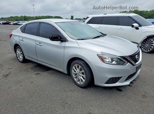 3N1AB7AP4JL663095 2018 NISSAN SENTRA Silver Przód prawy