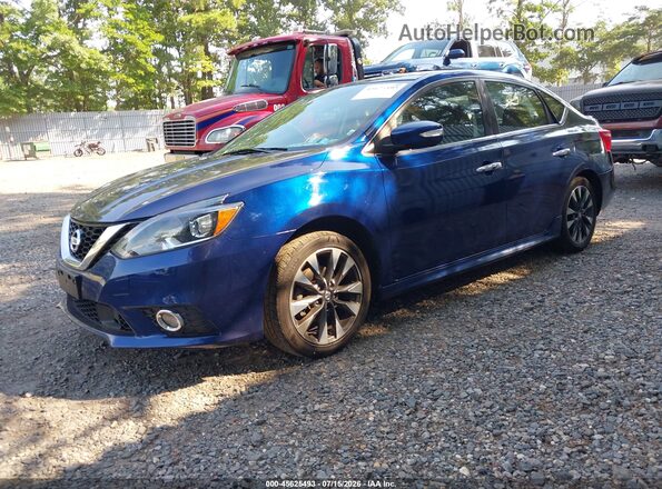 3N1AB7AP4JY206757 2018 NISSAN SENTRA Dark Blue Przód lewy