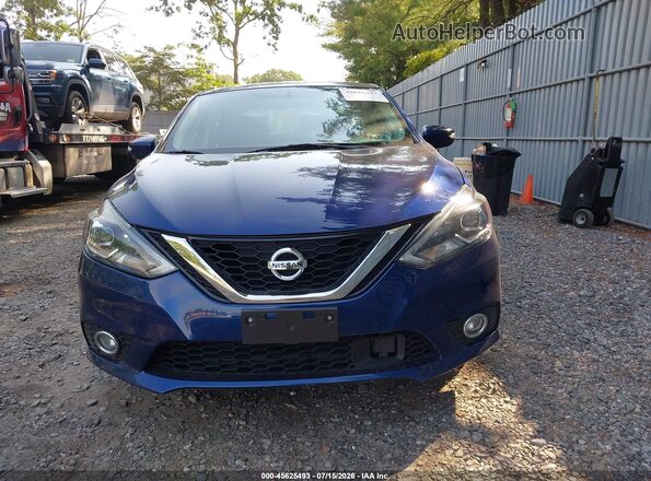 3N1AB7AP4JY206757 2018 NISSAN SENTRA Dark Blue Widok zestawu wskaźników