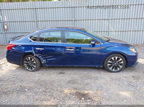 3N1AB7AP4JY206757 2018 NISSAN SENTRA Dark Blue Widok wnętrza z tyłu