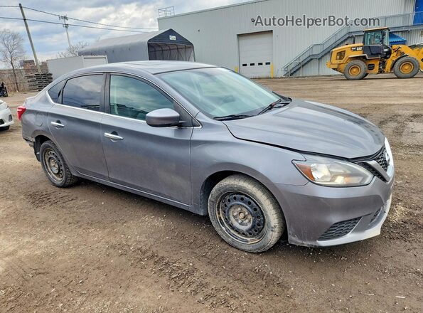3N1AB7AP4JY209884 2018 NISSAN SENTRA Gray Przód prawy