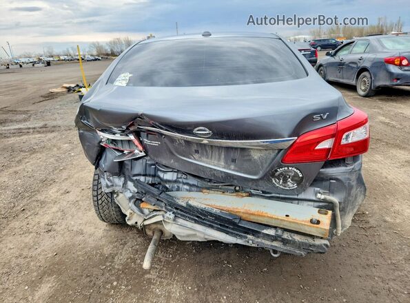 3N1AB7AP4JY209884 2018 NISSAN SENTRA Gray Widok z tyłu