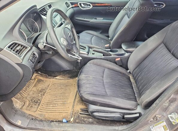 3N1AB7AP4JY209884 2018 NISSAN SENTRA Gray Widok wnętrza z przodu