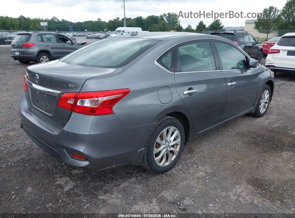 3N1AB7AP4JY213336 2018 NISSAN SENTRA Gray Задня права чверть