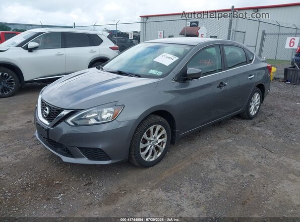 3N1AB7AP4JY213336 2018 NISSAN SENTRA Gray Передня ліва чверть