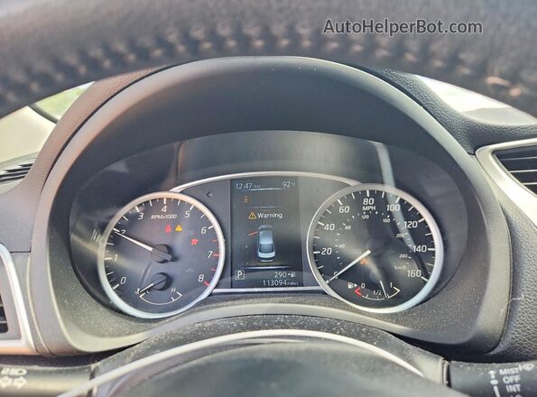 3N1AB7AP4JY213563 2018 NISSAN SENTRA White Vista del cuadro de instrumentos