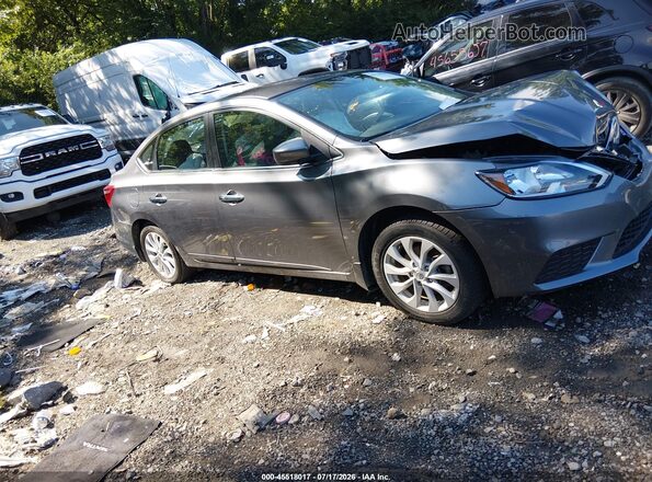 3N1AB7AP4JY226930 2018 NISSAN SENTRA Silver Вид задньої частини салону