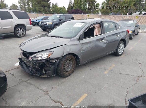 3N1AB7AP4JY227706 2018 NISSAN SENTRA Gray Przód lewy