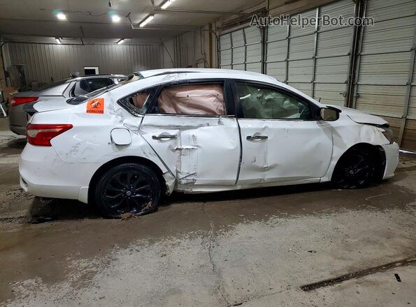 3N1AB7AP4JY230802 2018 NISSAN SENTRA Белый Задняя правая четверть