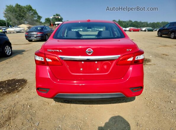 3N1AB7AP4JY262472 2018 NISSAN SENTRA Red Widok z tyłu