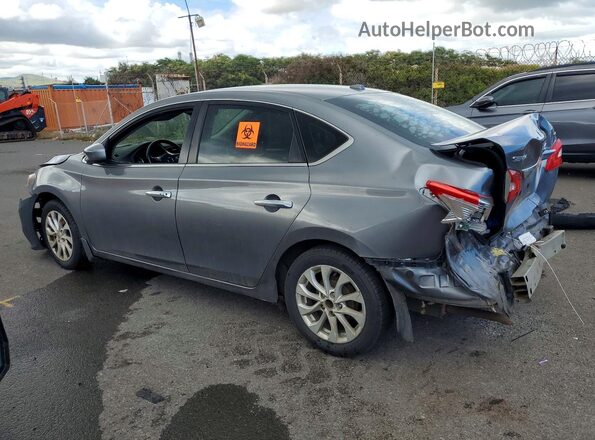 3N1AB7AP4JY290305 2018 NISSAN SENTRA Серый Задняя левая четверть