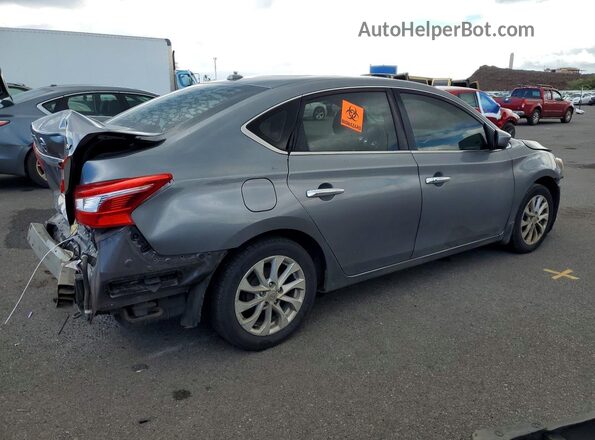 3N1AB7AP4JY290305 2018 NISSAN SENTRA Серый Задняя правая четверть