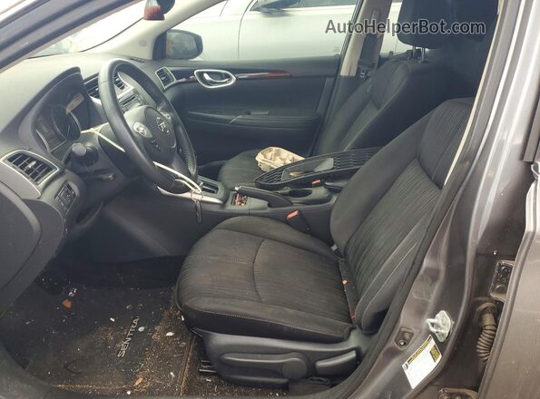 3N1AB7AP4JY290305 2018 NISSAN SENTRA Серый Вид салона спереди