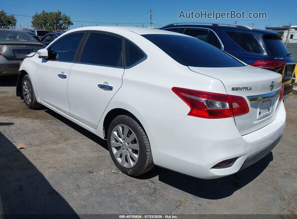 3N1AB7AP4JY299974 2018 NISSAN SENTRA Белый Задняя левая четверть
