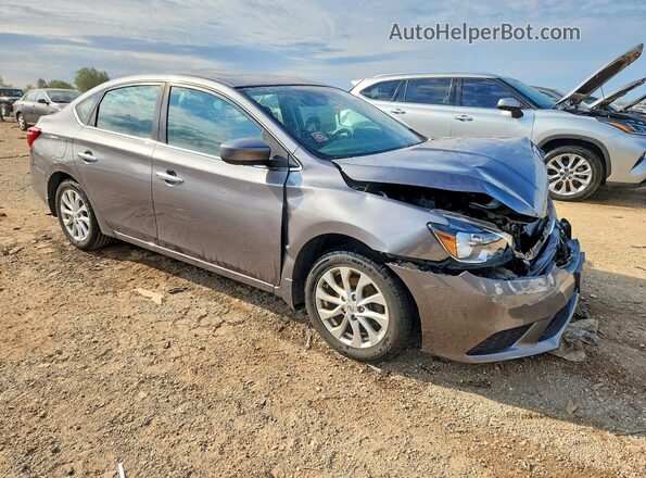 3N1AB7AP4JY312027 2018 NISSAN SENTRA Gray Delantero derecho
