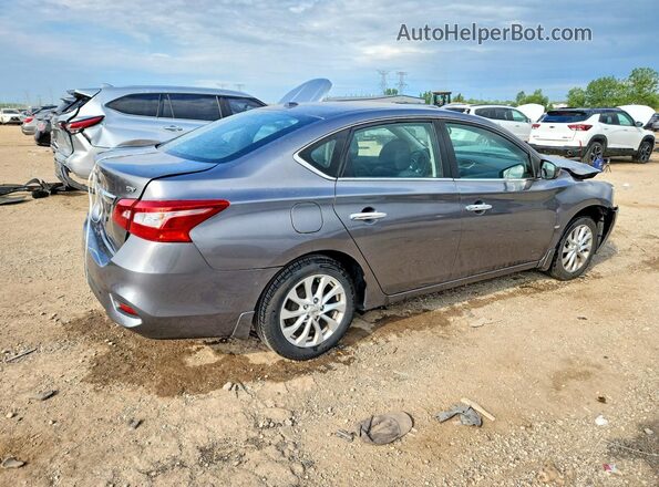 3N1AB7AP4JY312027 2018 NISSAN SENTRA Gray Trasero derecho