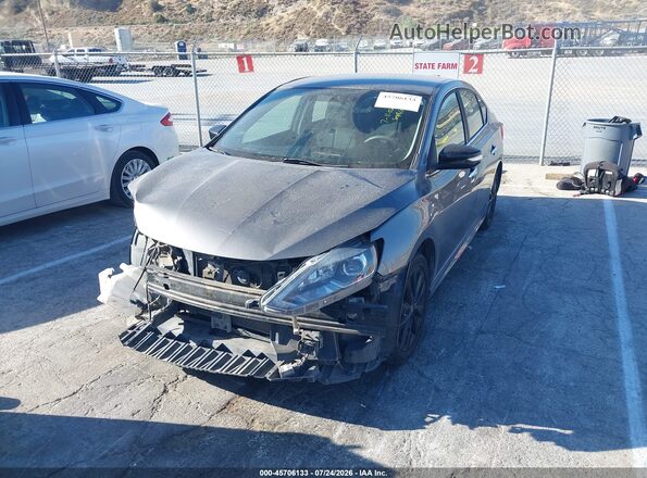 3N1AB7AP4JY312562 2018 NISSAN SENTRA Gray Przód lewy