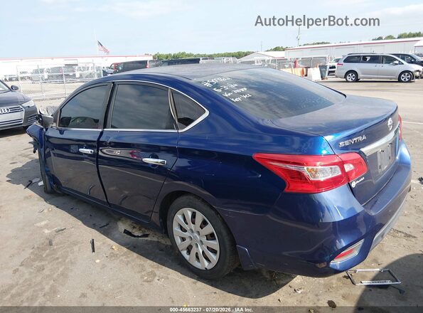 3N1AB7AP4JY333850 2018 NISSAN SENTRA Blue Tył lewy
