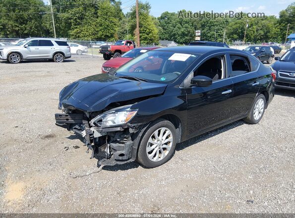 3N1AB7AP4KL603593 2019 NISSAN SENTRA Black Передня ліва чверть