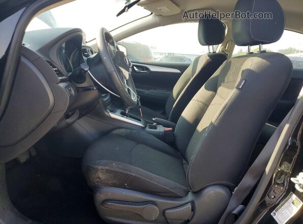 3N1AB7AP4KY202080 2019 NISSAN SENTRA Черный Вид салона спереди