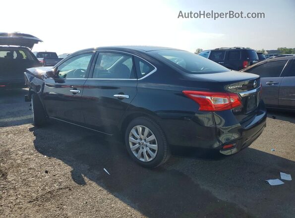 3N1AB7AP4KY202080 2019 NISSAN SENTRA Черный Задняя левая четверть