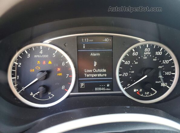 3N1AB7AP4KY202080 2019 NISSAN SENTRA Черный Вид щитка приборов
