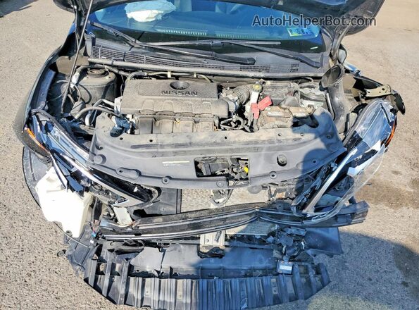 3N1AB7AP4KY202080 2019 NISSAN SENTRA Черный Вид задней части салона