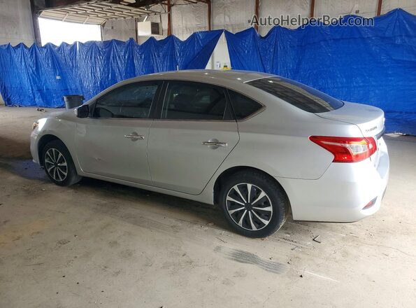 3N1AB7AP4KY205870 2019 NISSAN SENTRA Серебряный Задняя левая четверть