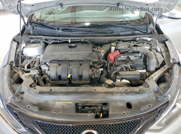 3N1AB7AP4KY205870 2019 NISSAN SENTRA Серебряный Вид задней части салона