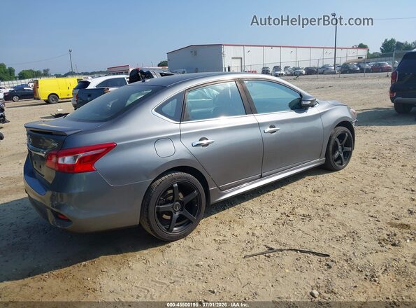 3N1AB7AP4KY208235 2019 NISSAN SENTRA Серый Задняя правая четверть
