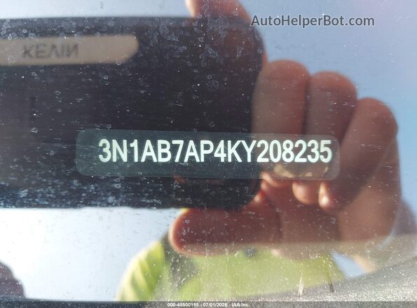 3N1AB7AP4KY208235 2019 NISSAN SENTRA Серый 