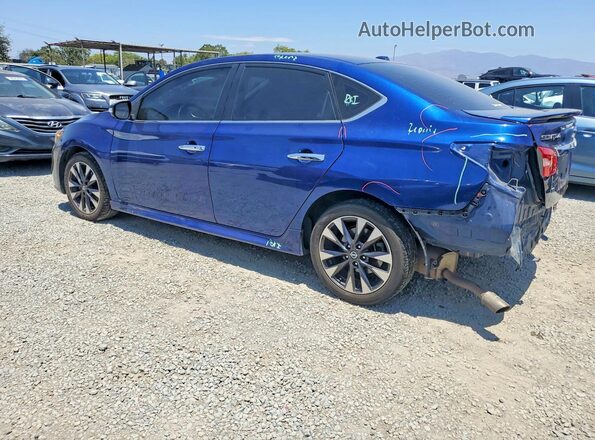 3N1AB7AP4KY222667 2019 NISSAN SENTRA Blue Задня ліва чверть