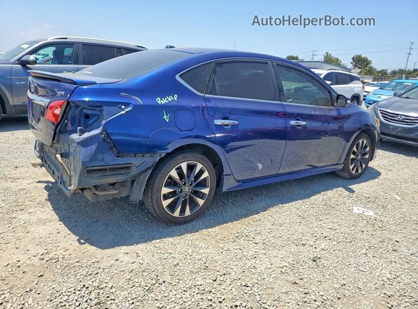 3N1AB7AP4KY222667 2019 NISSAN SENTRA Blue Задня права чверть