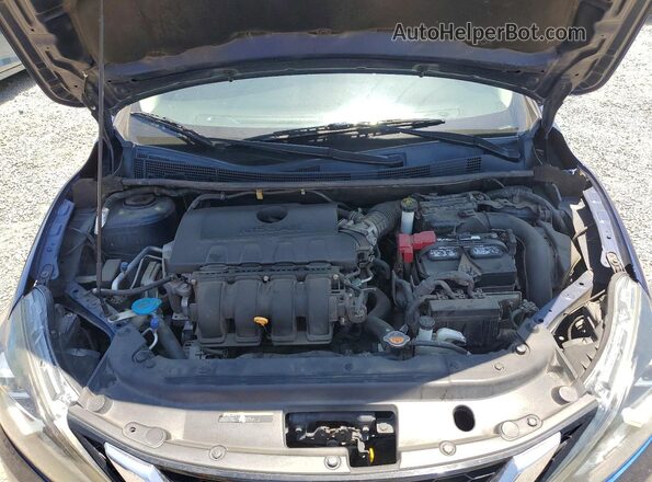 3N1AB7AP4KY222667 2019 NISSAN SENTRA Blue Вид задньої частини салону