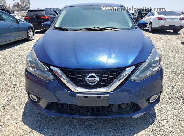 3N1AB7AP4KY222667 2019 NISSAN SENTRA Blue Вид спереду