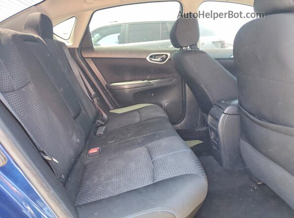 3N1AB7AP4KY222667 2019 NISSAN SENTRA Blue Вид задніх сидінь