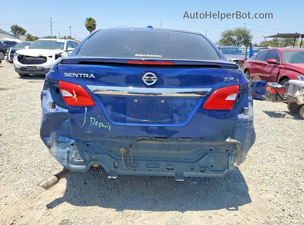 3N1AB7AP4KY222667 2019 NISSAN SENTRA Blue Вид ззаду
