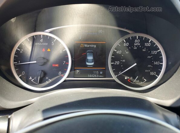 3N1AB7AP4KY222667 2019 NISSAN SENTRA Blue Вид щитка приладів