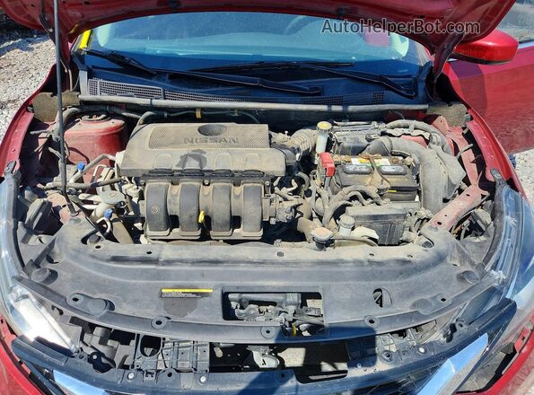 3N1AB7AP4KY226301 2019 NISSAN SENTRA Бордовый Вид задней части салона