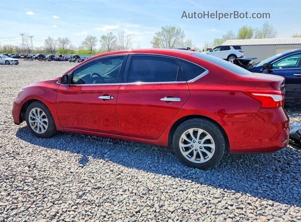3N1AB7AP4KY226301 2019 NISSAN SENTRA Бордовый Задняя левая четверть