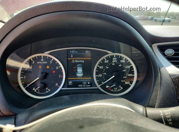 3N1AB7AP4KY226301 2019 NISSAN SENTRA Бордовый Вид щитка приборов