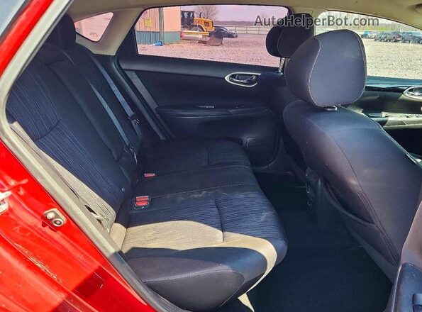 3N1AB7AP4KY226301 2019 NISSAN SENTRA Бордовый Вид задних сидений