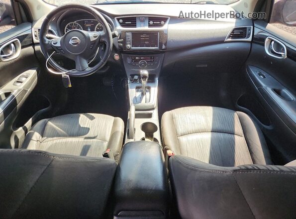 3N1AB7AP4KY226301 2019 NISSAN SENTRA Бордовый Вид панели приборов