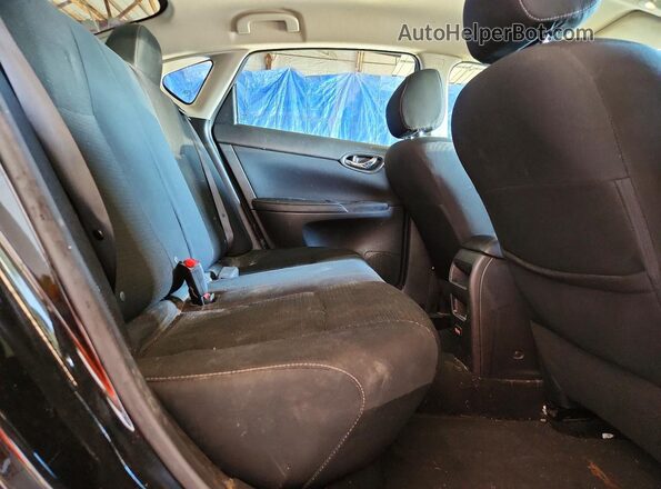 3N1AB7AP4KY239677 2019 NISSAN SENTRA Black Vista de los asientos traseros