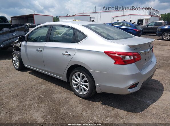 3N1AB7AP4KY240439 2019 NISSAN SENTRA Silver Rear left