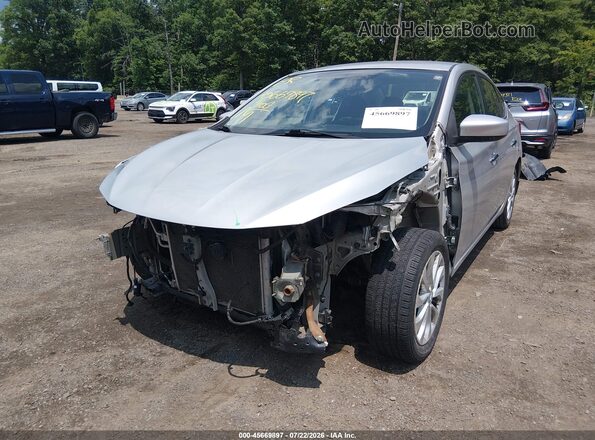 3N1AB7AP4KY240439 2019 NISSAN SENTRA Silver Front view