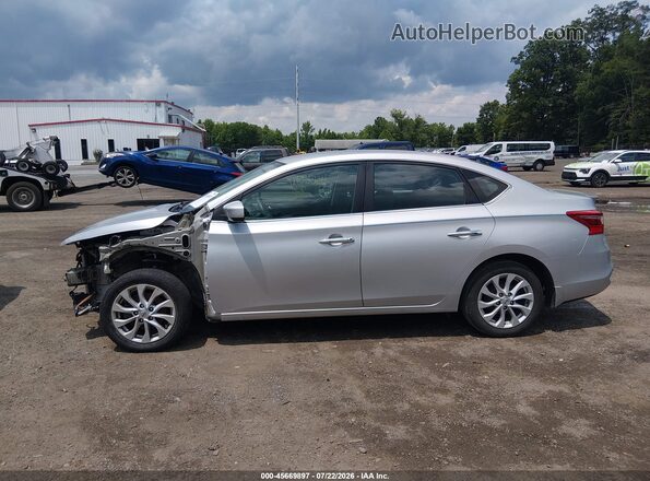 3N1AB7AP4KY240439 2019 NISSAN SENTRA Silver 360 interior view