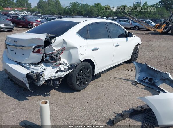3N1AB7AP4KY264630 2019 NISSAN SENTRA White Задня права чверть