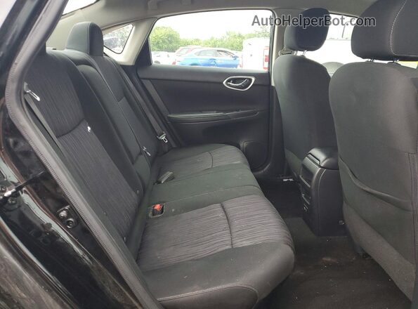 3N1AB7AP4KY272338 2019 NISSAN SENTRA Black Vista de los asientos traseros